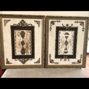 2 John Richard vintage 3D wall art.